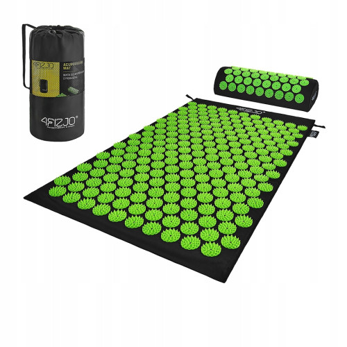 Мат для иглоукалывания  4FIZJO Classic Mat Аппликатор Кузнецова Black/Green - фото №4